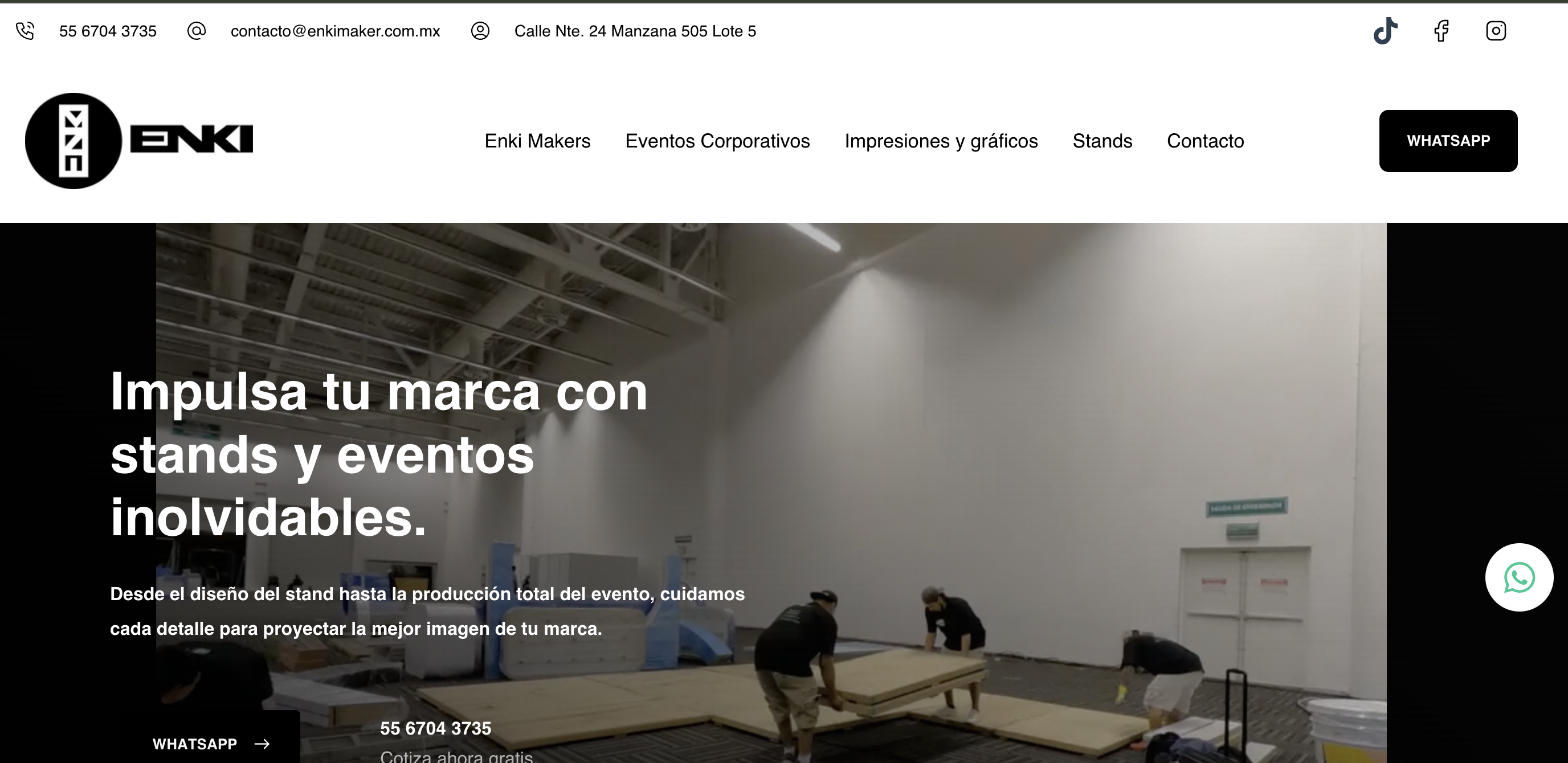 Adquisición de Clientes para Stands Corporativos mockup